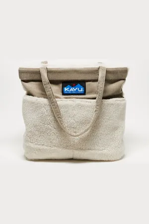 Kavu Bolso tote de sherpa afelpada de - neutro