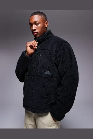 The North Face Chaqueta polar negra con cremallera de felpa M66 Extreme Pile de