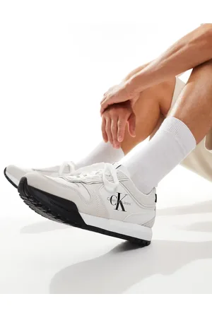 Calvin Klein Zapatillas de deporte blancas con logo de -Blanco
