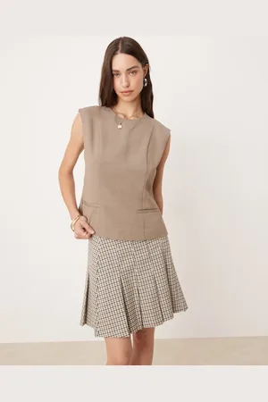 Abercrombie & Fitch Top de sastre largo color de -Marrón