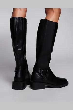 Simmi London Botas por la rodilla negras con hebilla Collins de SIMMI London-Negro