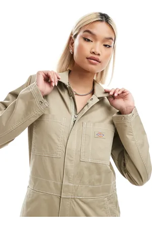 Dickies Mono largo beis de manga larga Vale de -Verde
