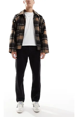Only & Sons Vaqueros negro lavado de corte recto de