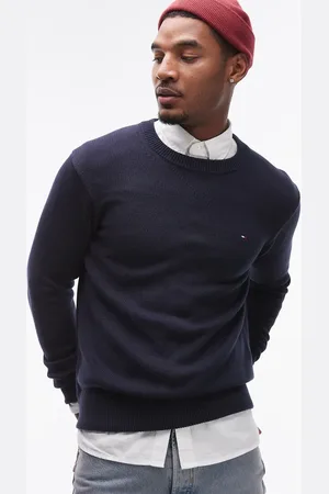 Tommy Hilfiger Jersey azul marino de punto grueso de