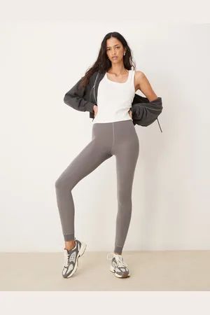 New Look Leggings grises con forro polar de