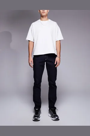 River Island Vaqueros azul añil lavado de corte slim de -Azul marino
