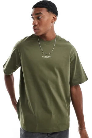 G-Star Camiseta oscuro extragrande con logo estampado en la parte central del pecho de