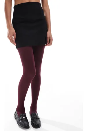 ASOS Medias color de canalé de -Morado