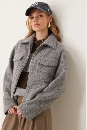 New Look Chaqueta corta con cremallera de