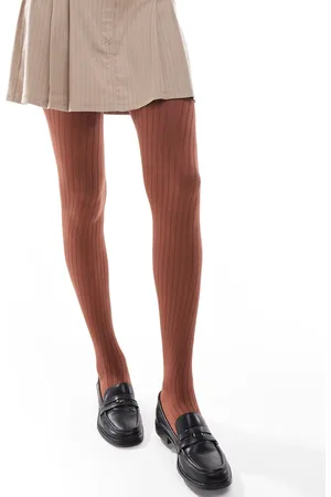 ASOS Medias marrón de canalé de