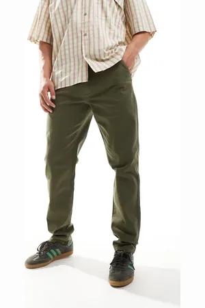 Farah Chinos caquis de corte estándar Norwood de -Verde