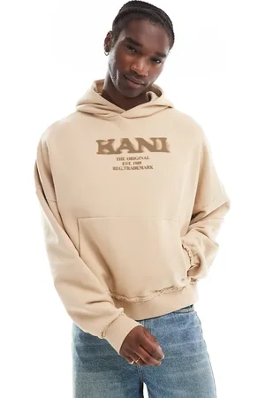 Karl Kani Sudadera oscuro con capucha y estampado retro efecto espray de - neutro