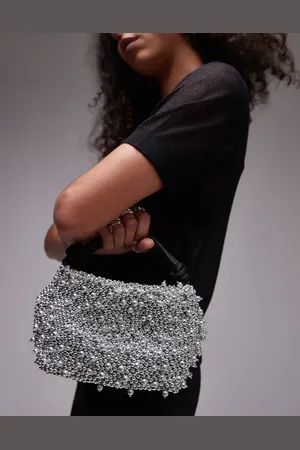 Topshop Bolso de mano con adornos de cuentas Gru de