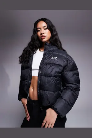 EA7 Chaqueta de plumas negra de -Rosa