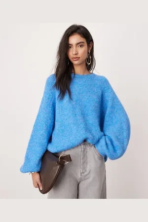 ASOS Jersey extragrande con cuello redondo de punto de
