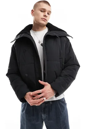ASOS Chaqueta de plumas negra utilitaria de