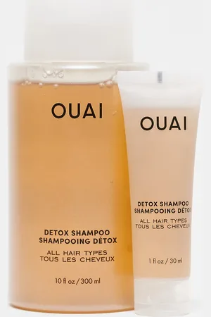 OUAI Champú purificante de 300 ml + champú purificante de tamaño pequeño gratuito de 30 ml de