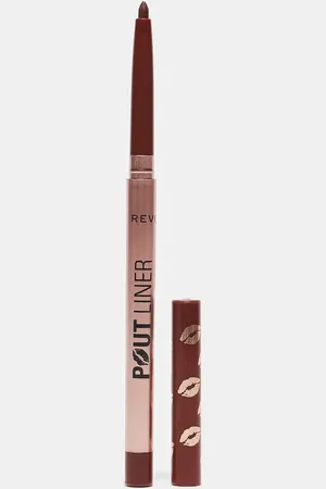 Revolution Delineador de labios voluminizador Pout Bomb de : Tono Cookie Warm Brown-Marrón