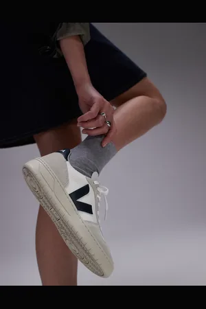 Veja Zapatillas de deporte blancas y azul náutico de ante y B-Mesh V-10 de