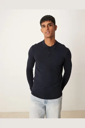 New Look Polo de manga larga de punto de