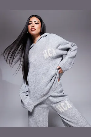 ASOS Sudadera con capucha y estampado gráfico de punto de Weekend Collective (parte de un conjunto)
