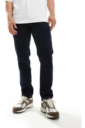 Farah Vaqueros de corte slim con acabado aclarado oscuro Elm de -Azul marino
