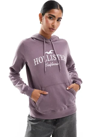 Hollister Sudadera sin cierres con capucha y detalle de logo de