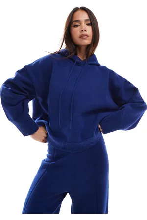 ASOS Sudadera corta con capucha de punto compacto de (parte de un conjunto)