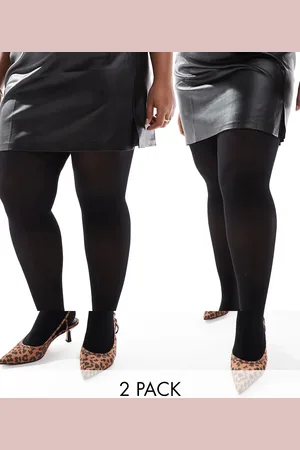 New Look Pack de 2 medias negras de 40 deniers de New Look Curve