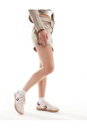 Converse Zapatillas de deporte rosas con detalles burdeos Run Star de