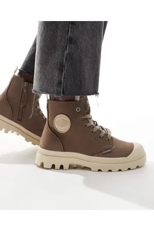 Palladium Zapatos marrones con cremallera Pampa HI de
