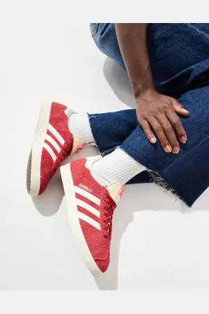 adidas Zapatillas de deporte rojas Gazelle de -Rojo