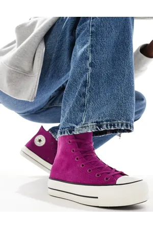 Converse Zapatillas de deporte moradas Chuck Taylor All Star Hi Lift de -Morado