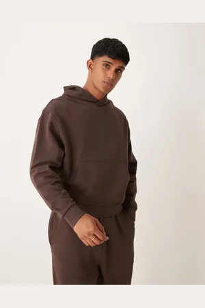 ASOS Sudadera básica de corte cuadrado extragrande con capucha de
