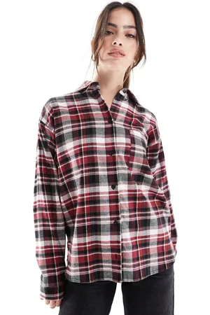 Threadbare Camisa a cuadros de -Rojo