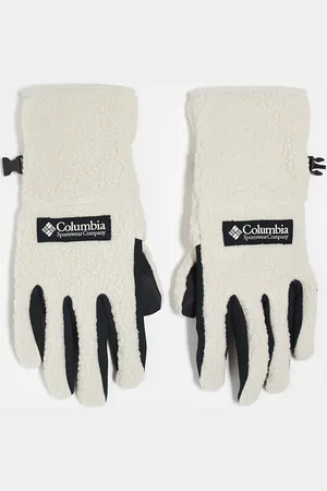 Columbia Guantes color oscuro de sherpa Helvetia II de -Beis neutro