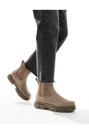 sorel Botines Chelsea marrón topo omega y arena mojada de ante Explorer STRT de