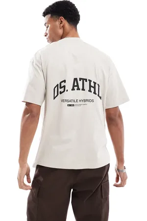 Only & Sons Camiseta beis con estampado deportivo de -Beis neutro