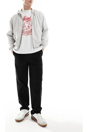 Only & Sons Pantalones negros sueltos de estilo worker de