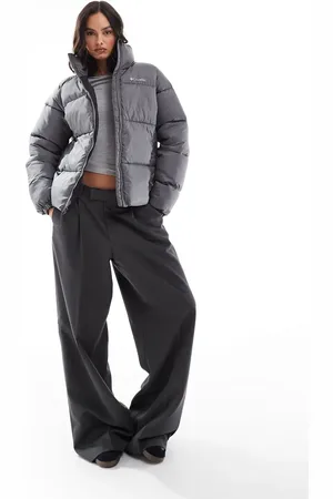 Columbia Chaqueta acolchada gris urbano con cremallera Puffect II de