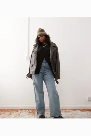 Dr Denim Vaqueros azul claro envejecido y desgastado de pernera recta Moxy de