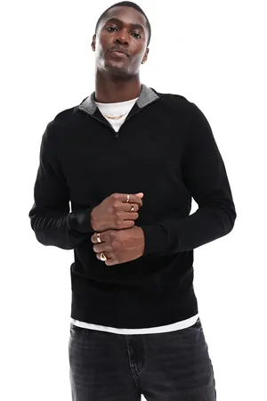 River Island Jersey con cremallera corta de