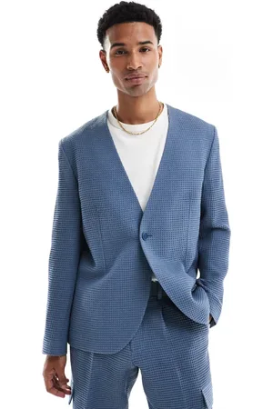 Viggo Chaqueta azul piedra de punto gofrado Santos de (parte de un conjunto)