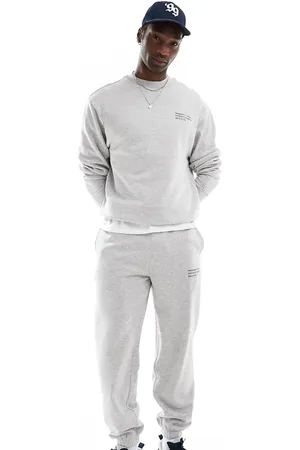 COLLUSION Joggers jaspeado de corte skater holgado con estampado de coordenadas de (parte de un conjunto)