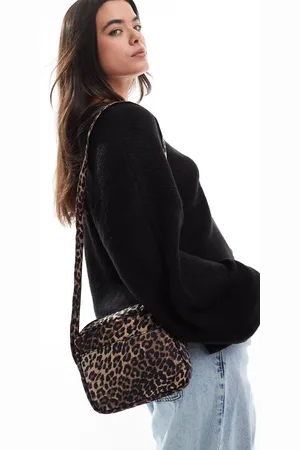 ONLY Bandolera con estampado de leopardo de