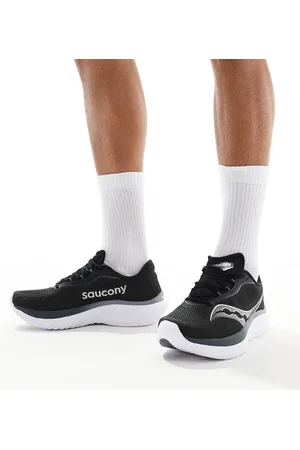 Saucony Zapatillas de deporte negras y blancas para correr neutras Kinvara 15 de
