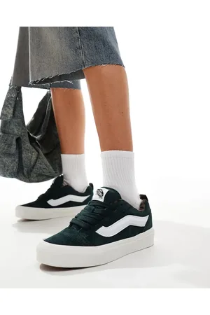Vans Zapatillas de deporte de ante con suela gruesa Knu Skool de -Gris