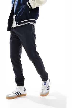 French Connection Pantalones azul con diseño utilitario técnico y bajos ajustados de French Connection