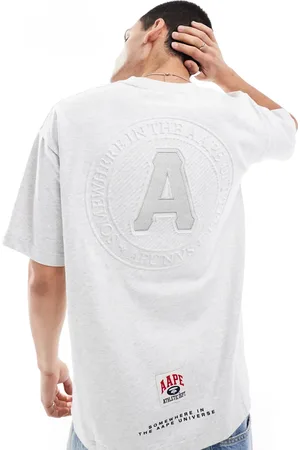 A Bathing Ape Camiseta con logo en relieve de