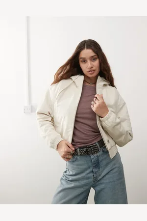 Dickies Chaqueta hueso con capucha de pana de